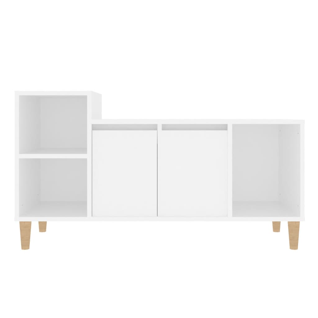 TV-taso valkoinen 100x35x55 cm tekninen puu - Sisustajankoti.fi