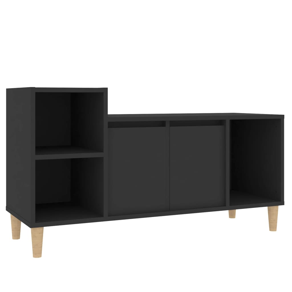 TV-taso musta 100x35x55 cm tekninen puu - Sisustajankoti.fi