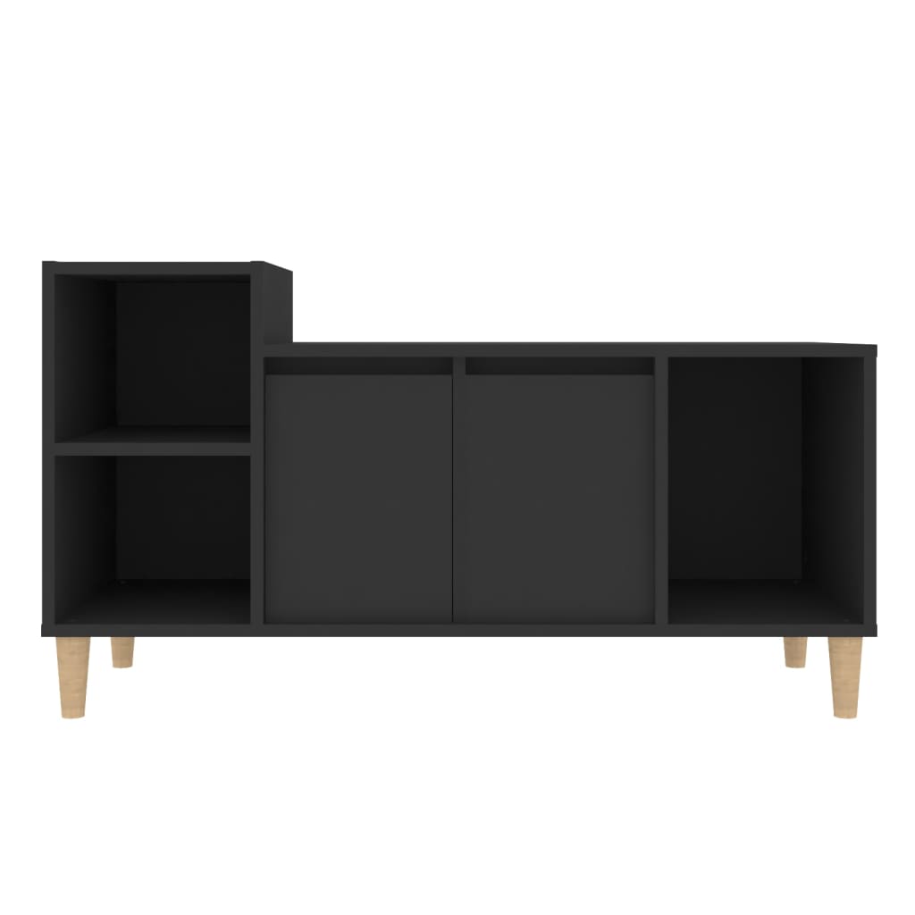 TV-taso musta 100x35x55 cm tekninen puu - Sisustajankoti.fi