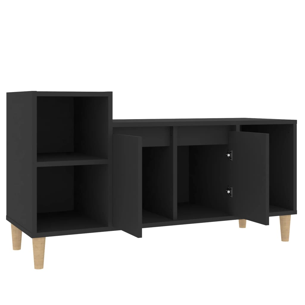 TV-taso musta 100x35x55 cm tekninen puu - Sisustajankoti.fi
