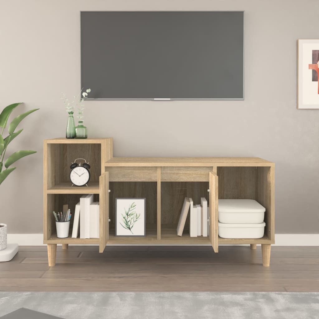 TV-taso Sonoma-tammi 100x35x55 cm tekninen puu - Sisustajankoti.fi