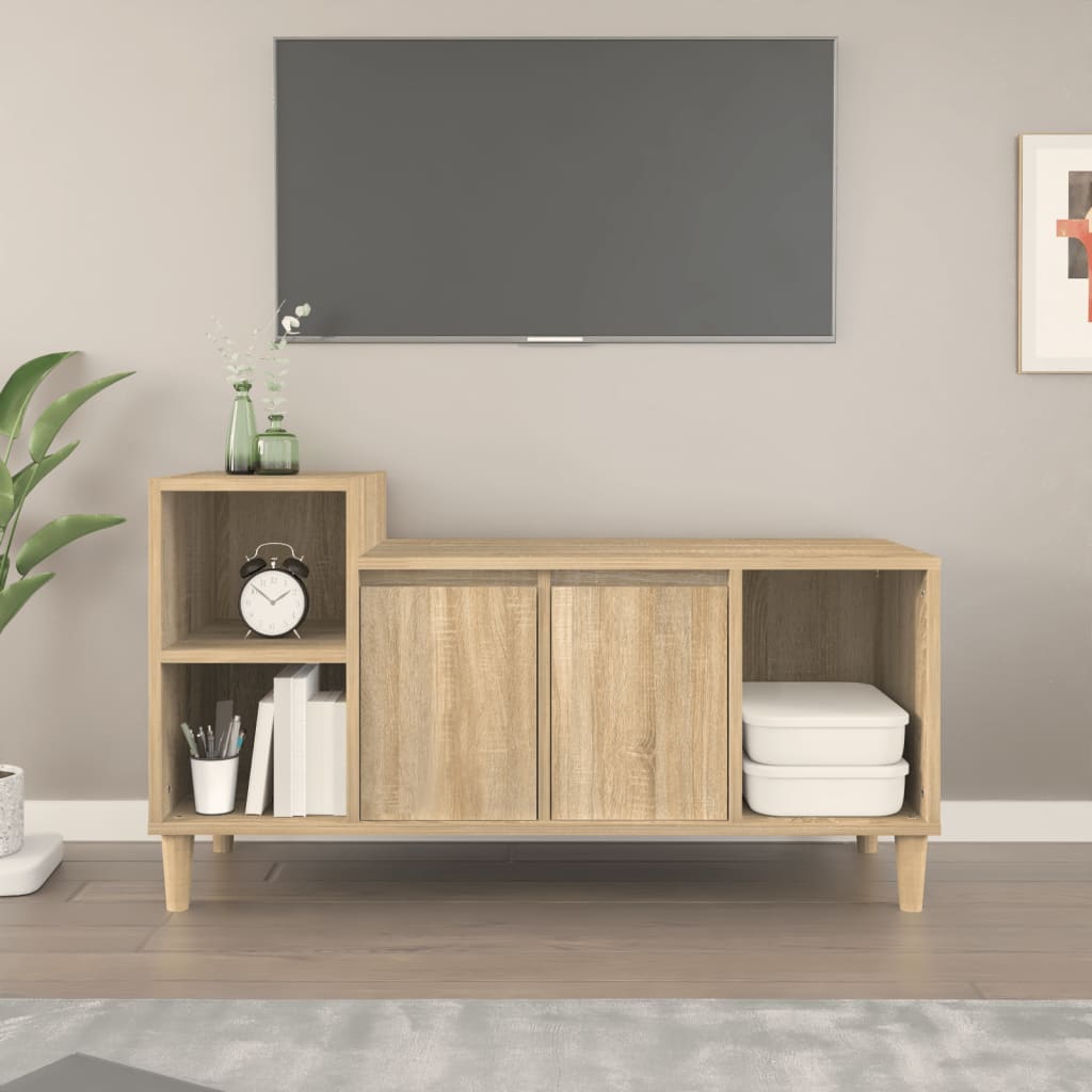 TV-taso Sonoma-tammi 100x35x55 cm tekninen puu - Sisustajankoti.fi