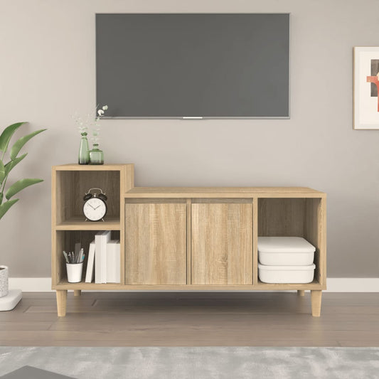 TV-taso Sonoma-tammi 100x35x55 cm tekninen puu - Sisustajankoti.fi