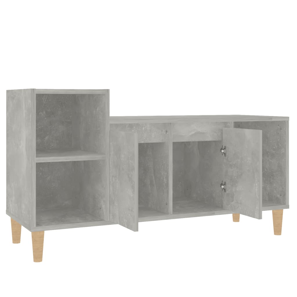 TV-taso betoninharmaa 100x35x55 cm tekninen puu - Sisustajankoti.fi