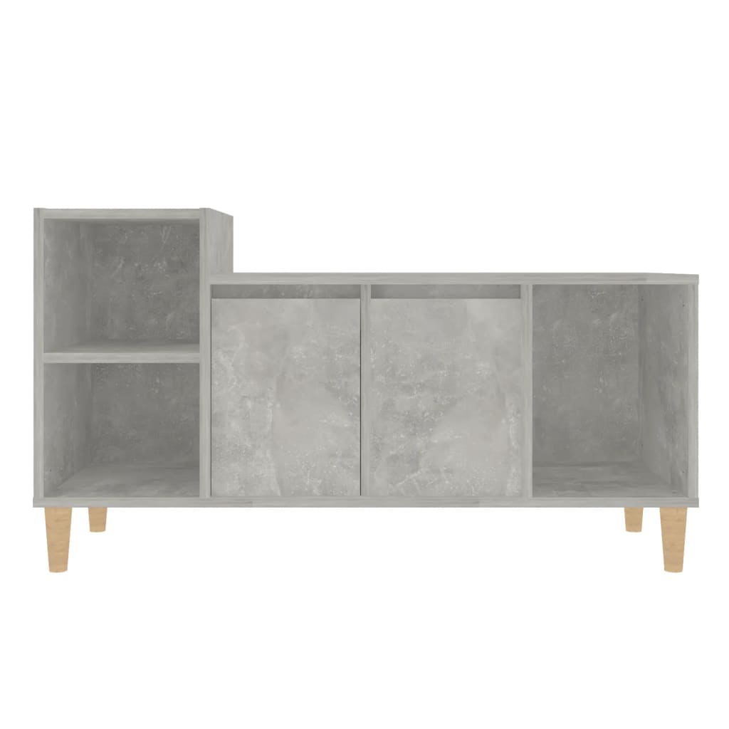 TV-taso betoninharmaa 100x35x55 cm tekninen puu - Sisustajankoti.fi