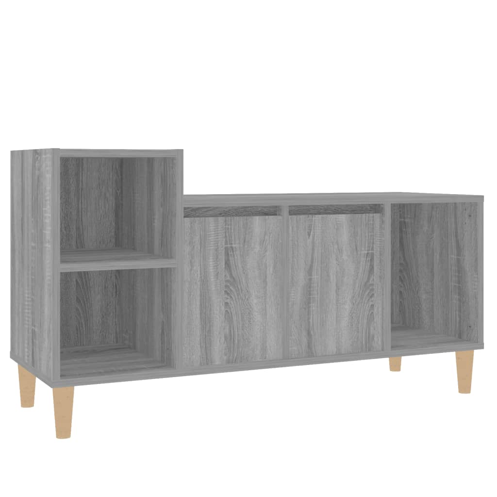 TV-taso harmaa Sonoma 100x35x55 cm tekninen puu - Sisustajankoti.fi