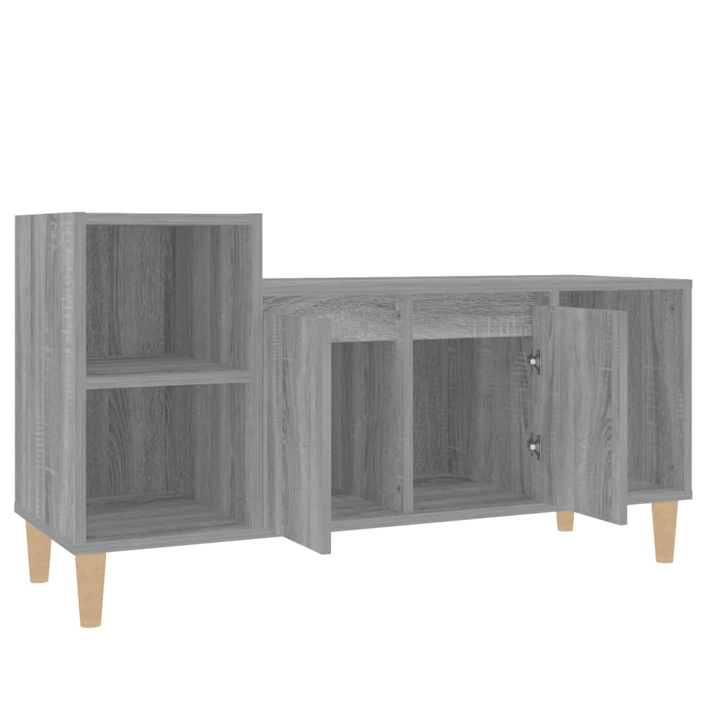 TV-taso harmaa Sonoma 100x35x55 cm tekninen puu - Sisustajankoti.fi