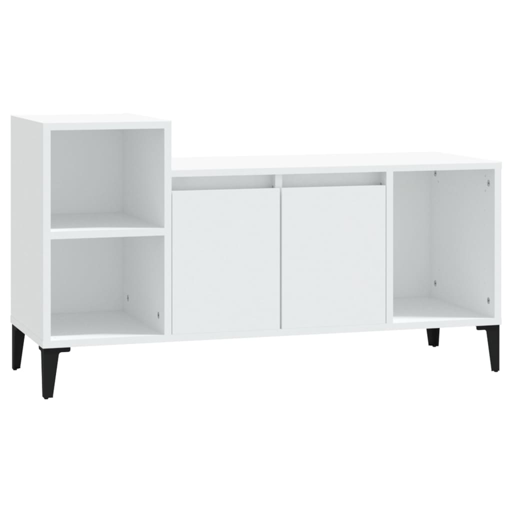 TV-taso valkoinen 100x35x55 cm tekninen puu - Sisustajankoti.fi