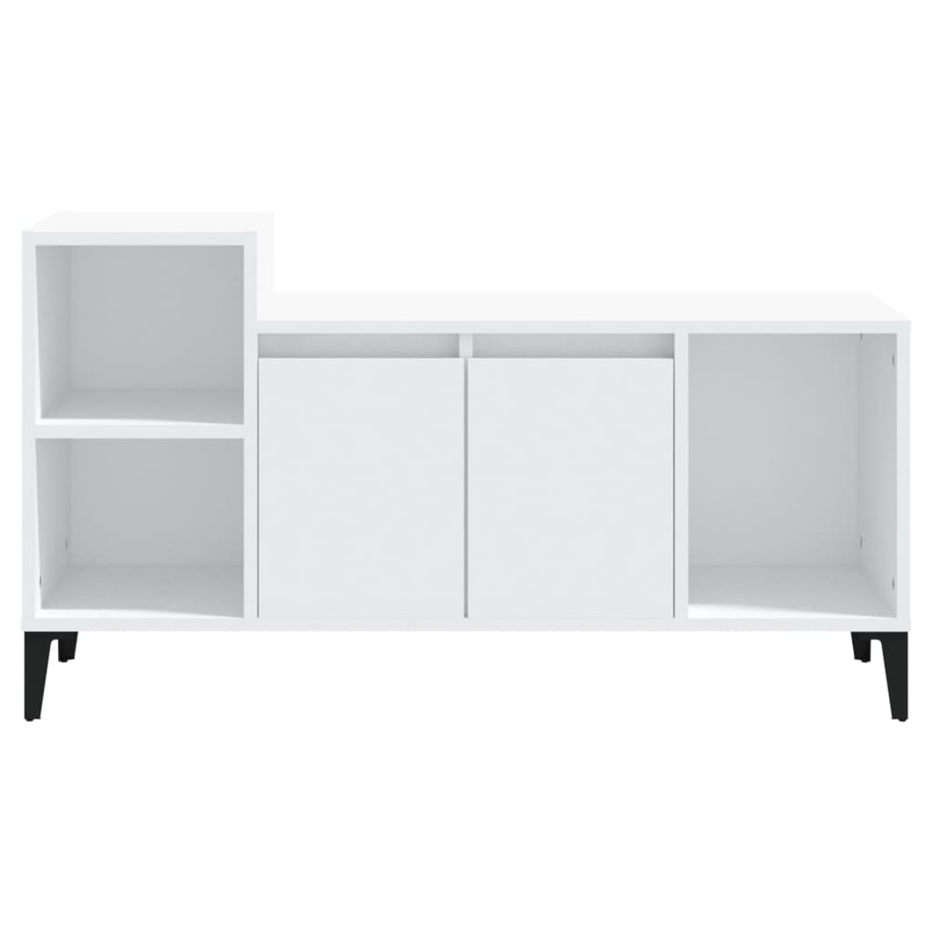 TV-taso valkoinen 100x35x55 cm tekninen puu - Sisustajankoti.fi