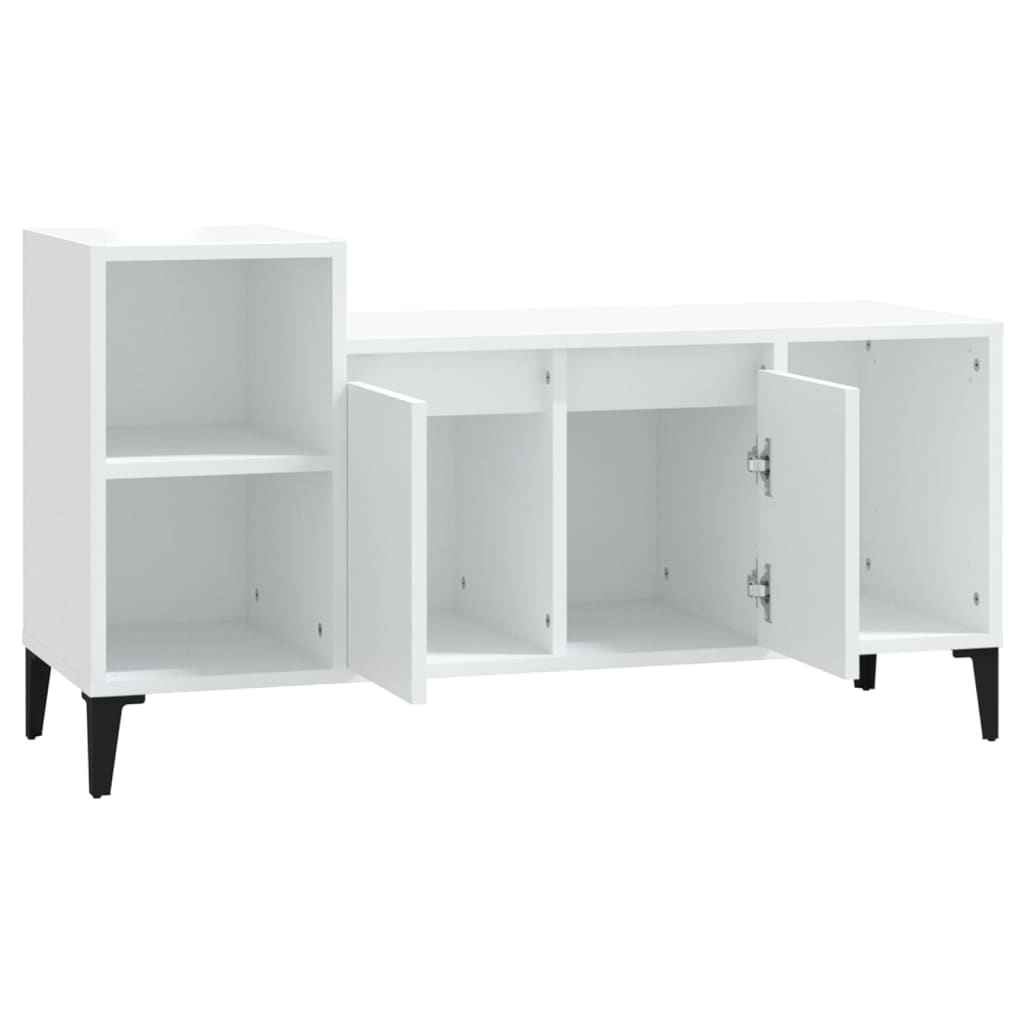 TV-taso valkoinen 100x35x55 cm tekninen puu - Sisustajankoti.fi