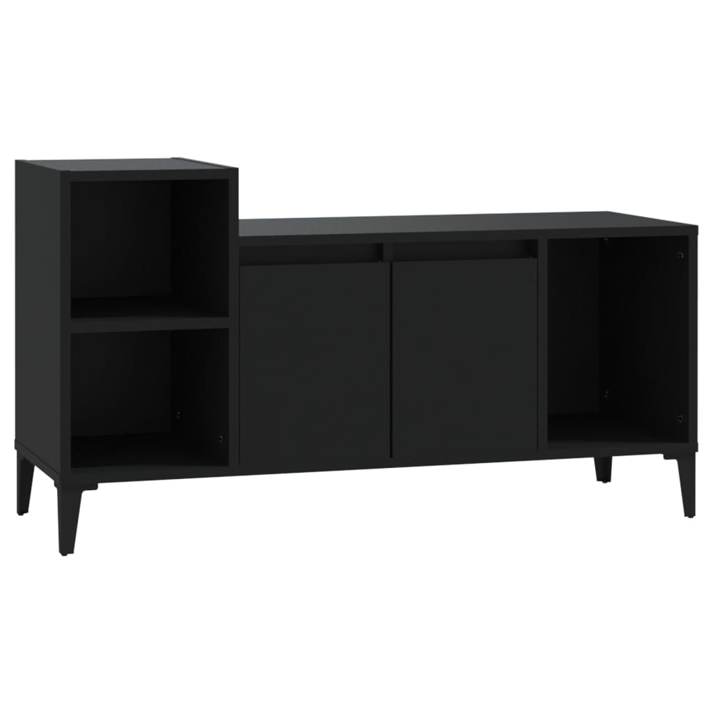 TV-taso musta 100x35x55 cm tekninen puu - Sisustajankoti.fi