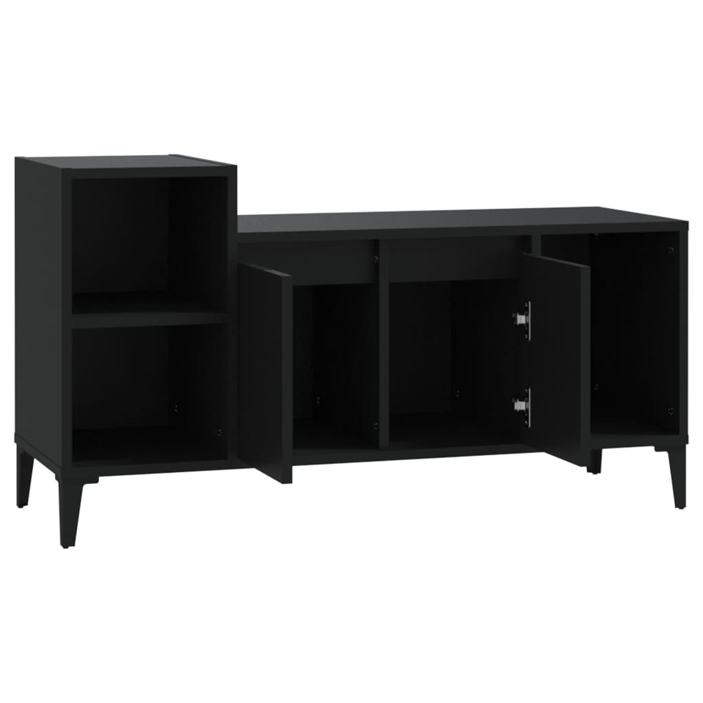 TV-taso musta 100x35x55 cm tekninen puu - Sisustajankoti.fi