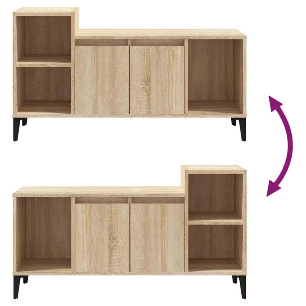 TV-taso Sonoma-tammi 100x35x55 cm tekninen puu - Sisustajankoti.fi