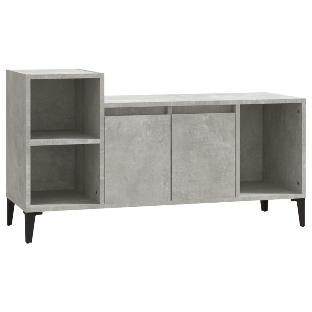TV-taso betoninharmaa 100x35x55 cm tekninen puu - Sisustajankoti.fi