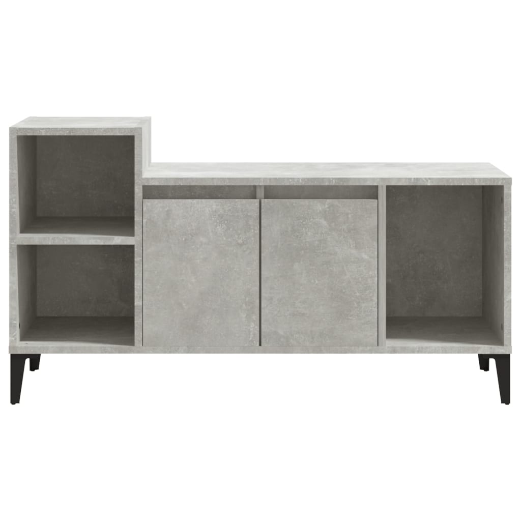 TV-taso betoninharmaa 100x35x55 cm tekninen puu - Sisustajankoti.fi