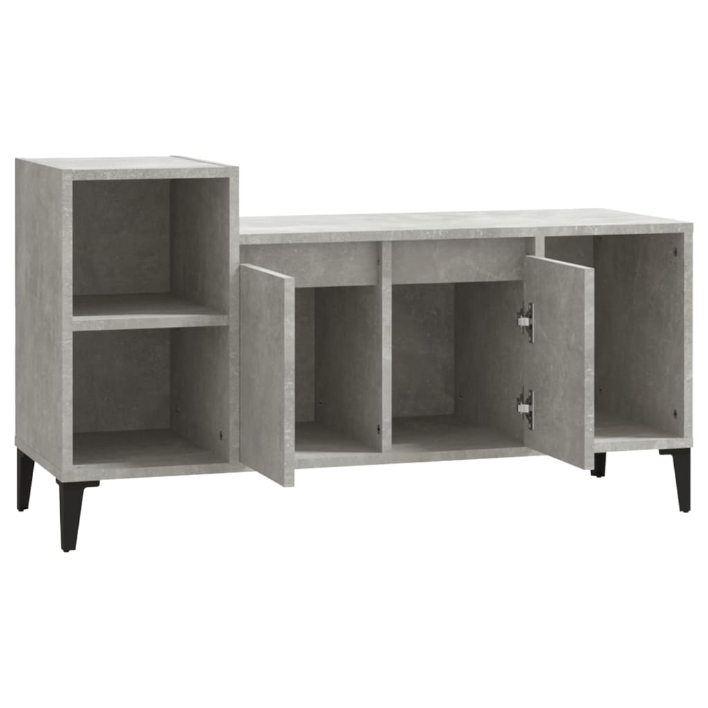 TV-taso betoninharmaa 100x35x55 cm tekninen puu - Sisustajankoti.fi