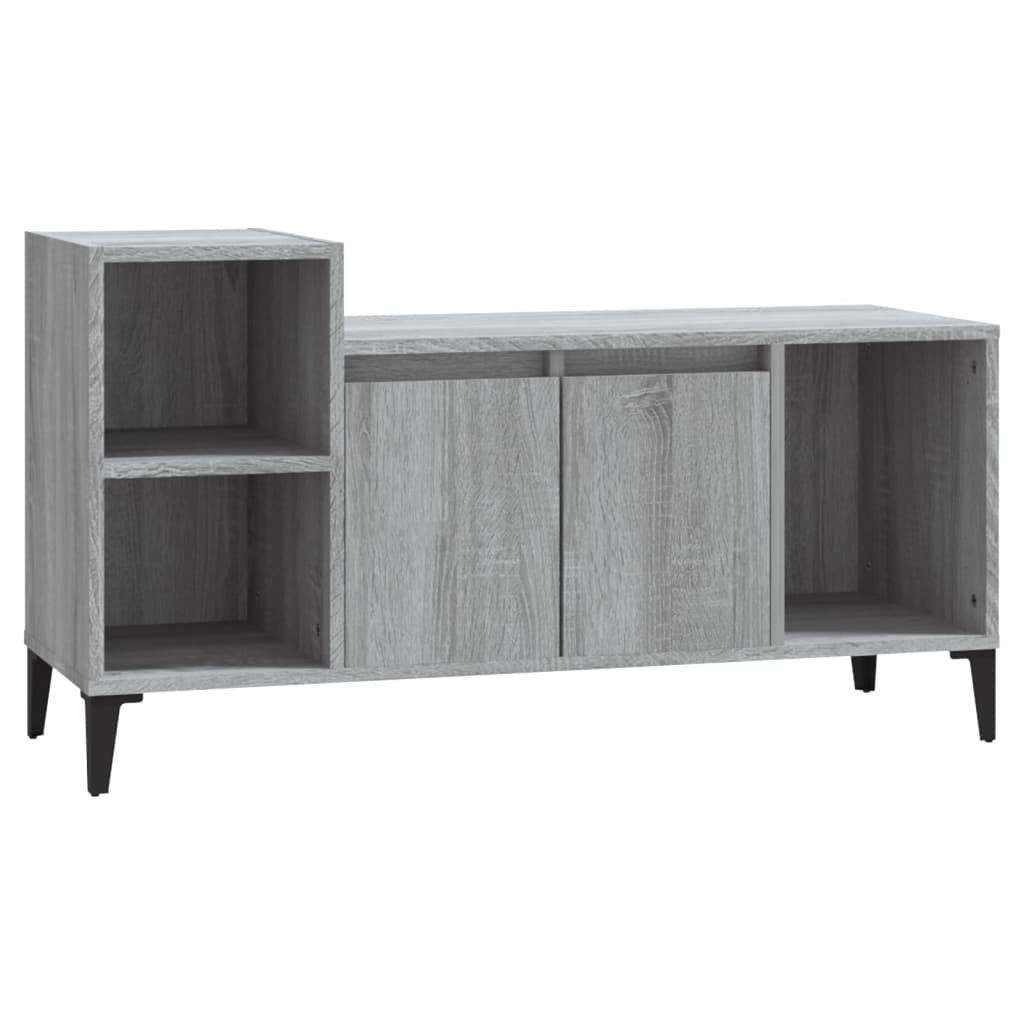 TV-taso harmaa Sonoma 100x35x55 cm tekninen puu - Sisustajankoti.fi
