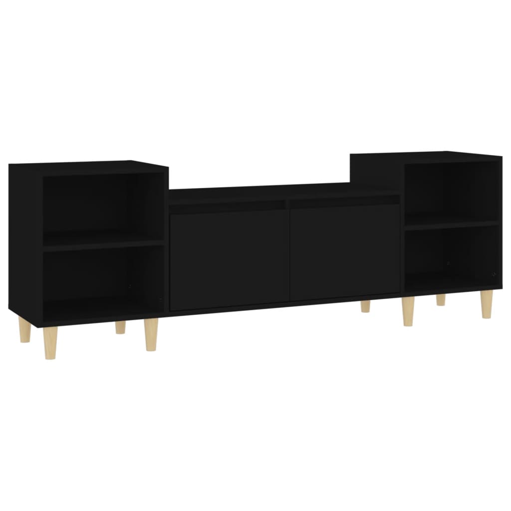 TV-taso musta 160x35x55 cm tekninen puu - Sisustajankoti.fi