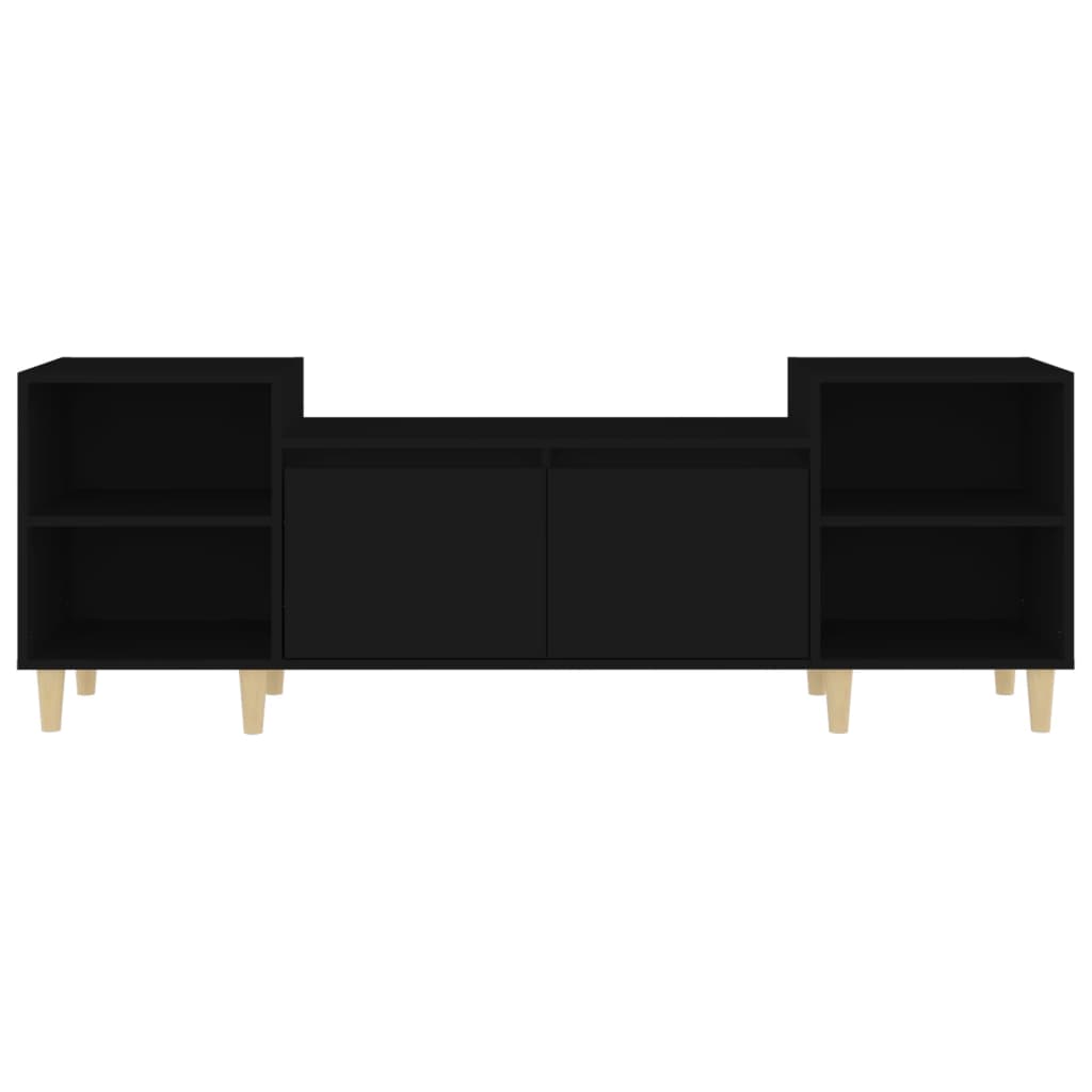 TV-taso musta 160x35x55 cm tekninen puu - Sisustajankoti.fi
