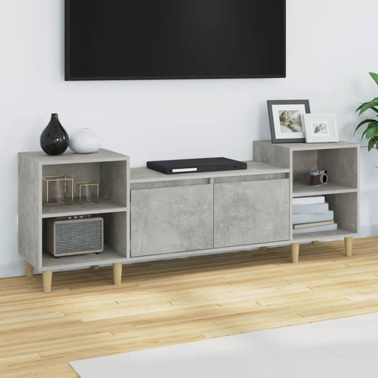 TV-taso betoninharmaa 160x35x55 cm tekninen puu - Sisustajankoti.fi
