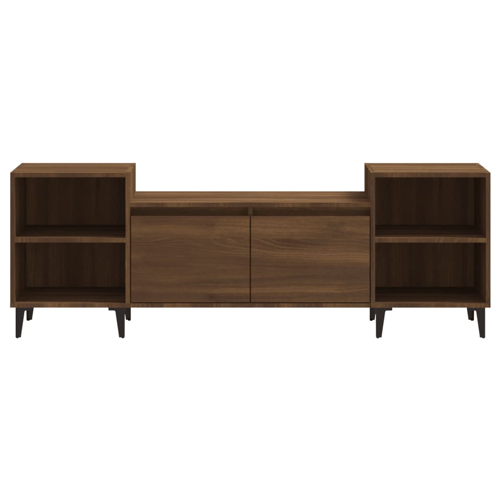 TV-taso ruskea tammi 160x35x55 cm tekninen puu - Sisustajankoti.fi