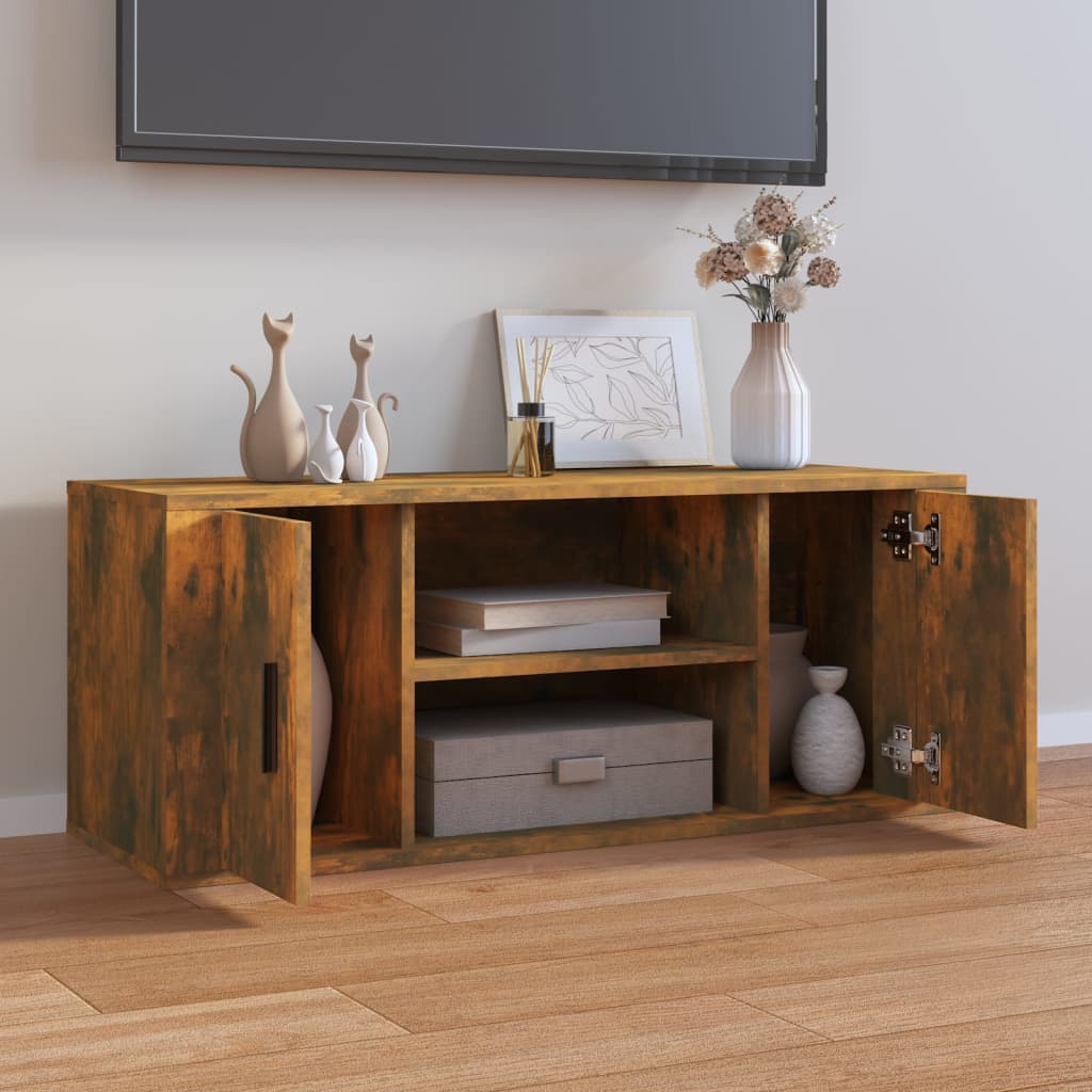 TV-taso savutammi 100x35x40 cm tekninen puu - Sisustajankoti.fi