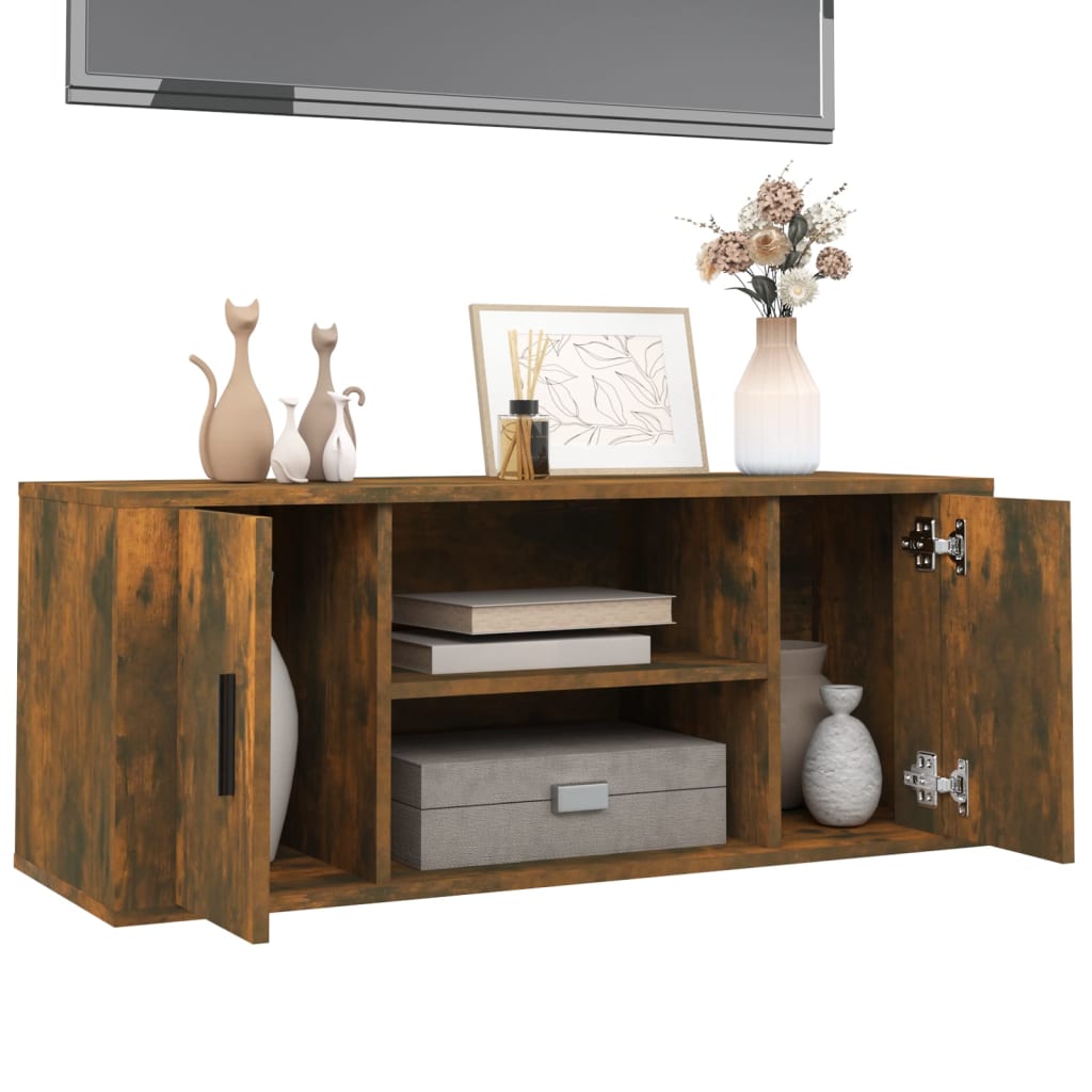 TV-taso savutammi 100x35x40 cm tekninen puu - Sisustajankoti.fi