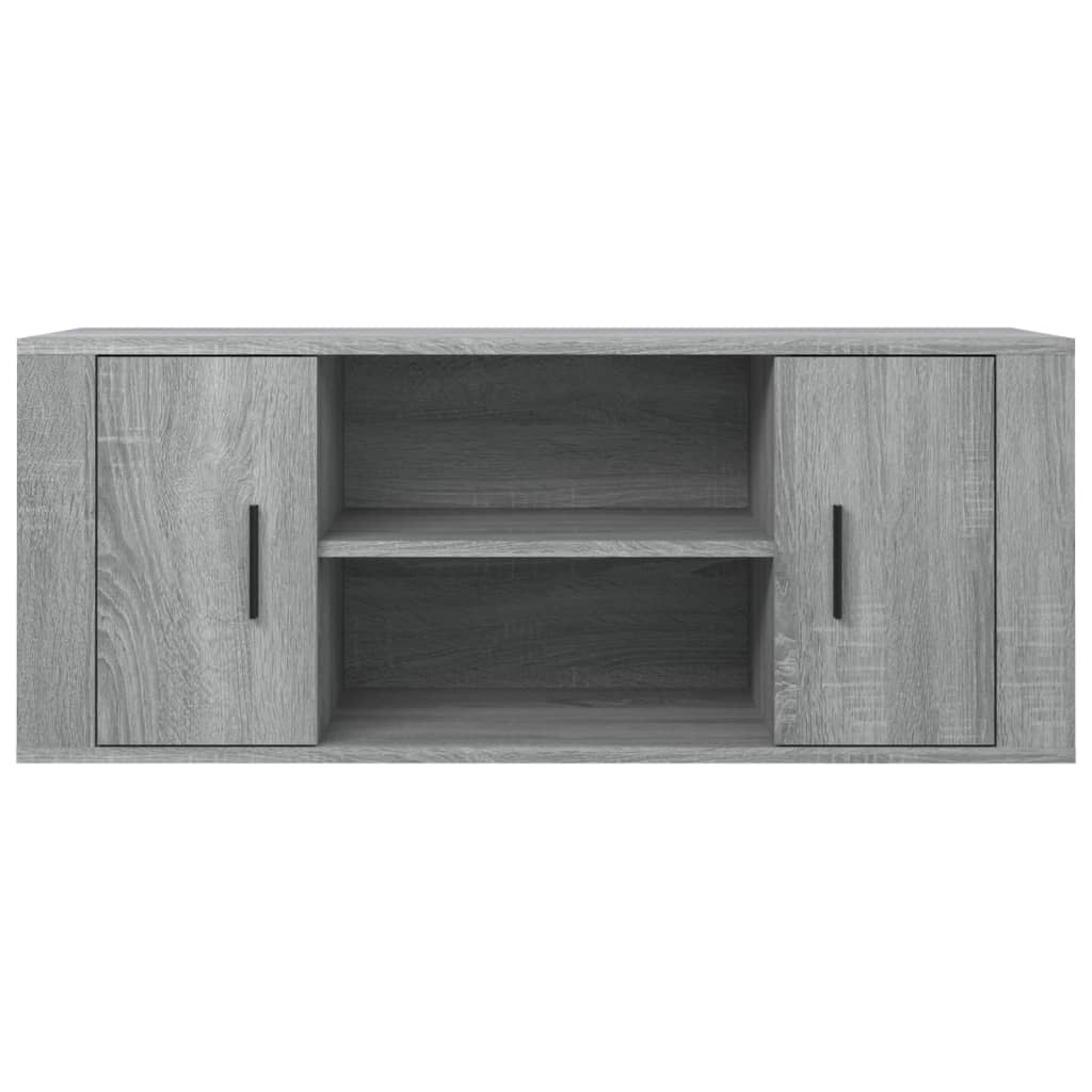 TV-taso harmaa Sonoma 100x35x40 cm tekninen puu - Sisustajankoti.fi