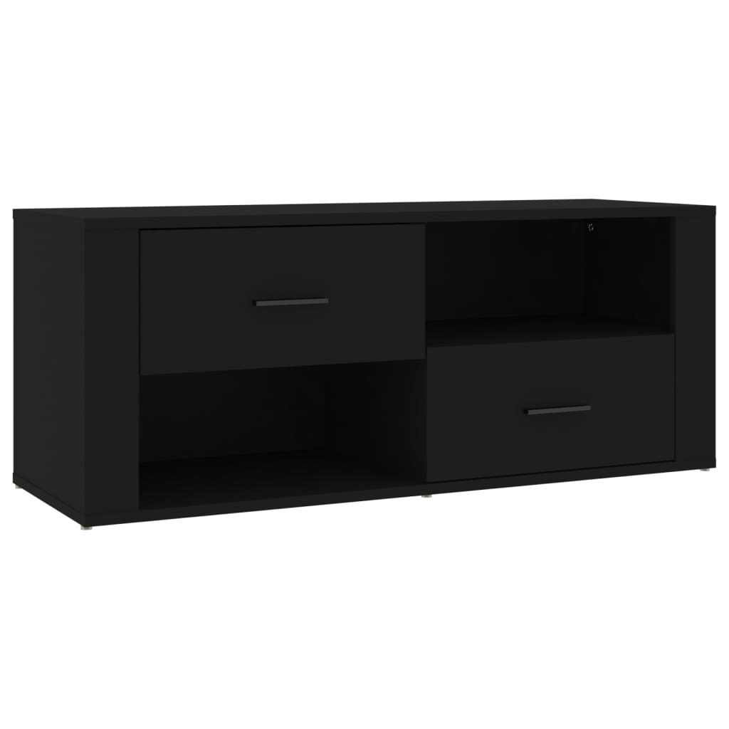 TV-taso musta 100x35x40 cm tekninen puu - Sisustajankoti.fi