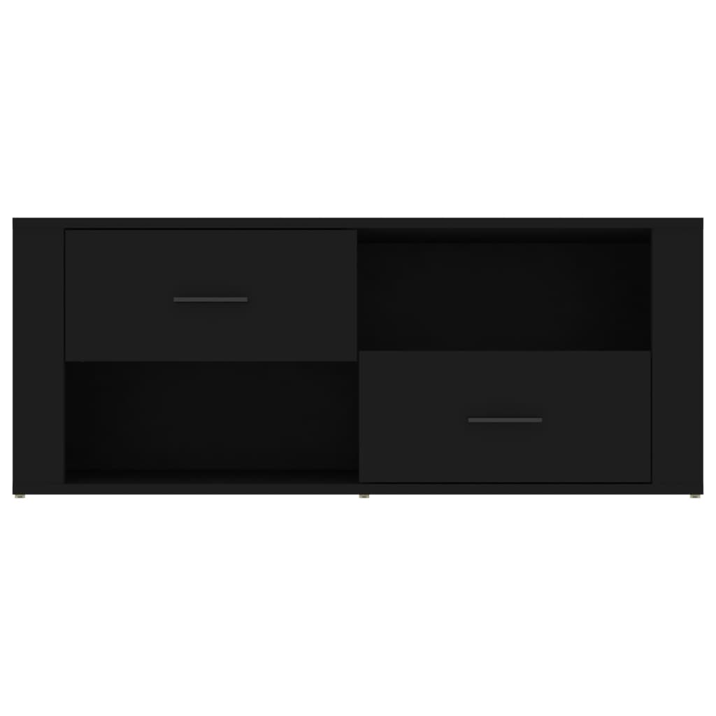 TV-taso musta 100x35x40 cm tekninen puu - Sisustajankoti.fi