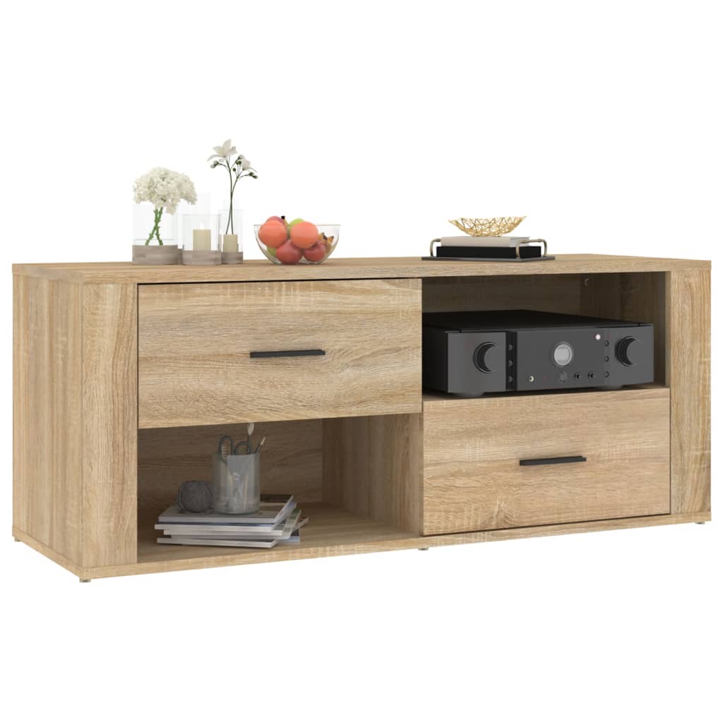 TV-taso Sonoma-tammi 100x35x40 cm tekninen puu - Sisustajankoti.fi
