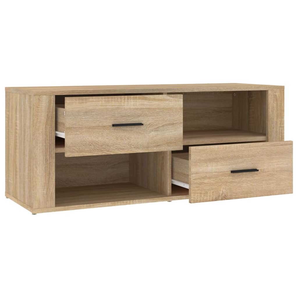 TV-taso Sonoma-tammi 100x35x40 cm tekninen puu - Sisustajankoti.fi