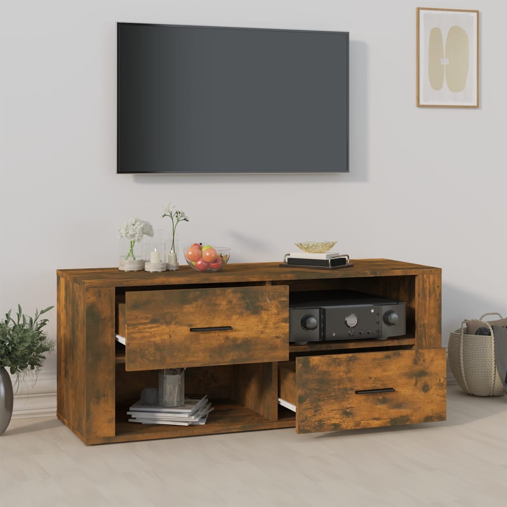 TV-taso savutammi 100x35x40 cm tekninen puu - Sisustajankoti.fi