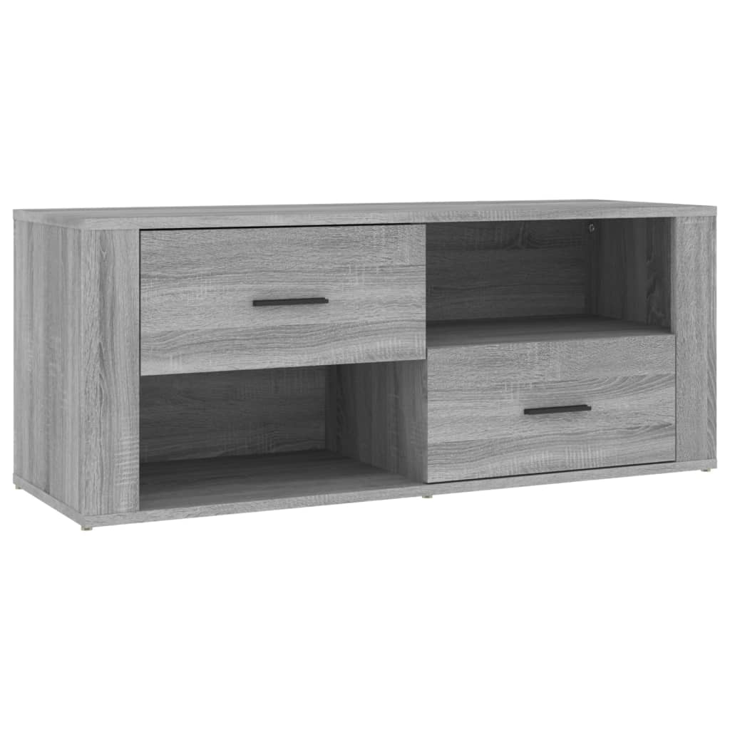 TV-taso harmaa Sonoma 100x35x40 cm tekninen puu - Sisustajankoti.fi