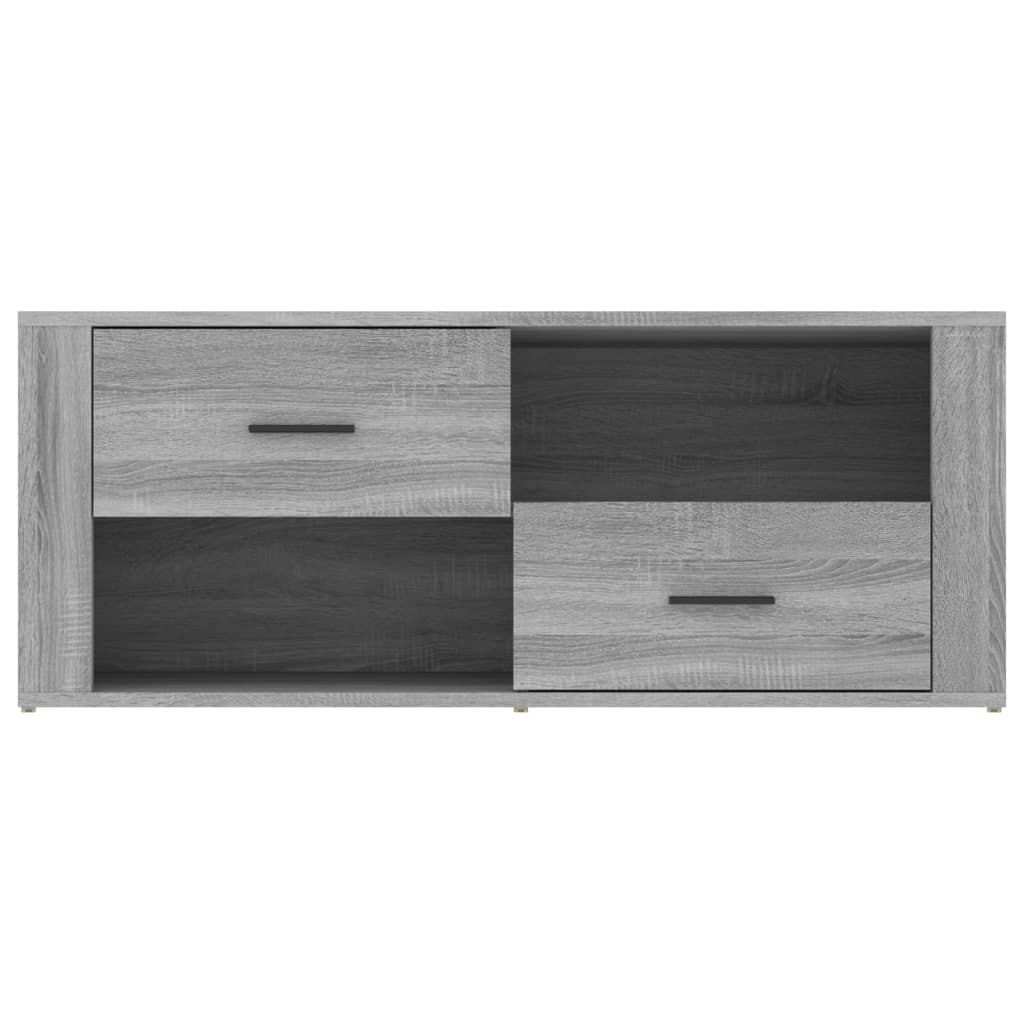 TV-taso harmaa Sonoma 100x35x40 cm tekninen puu - Sisustajankoti.fi