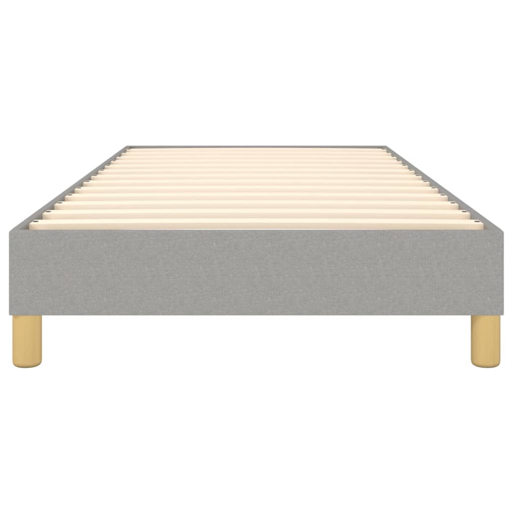 Pussijousi jenkkisänky vaaleanharmaa 90x190 3FT Single kangas - Sisustajankoti.fi