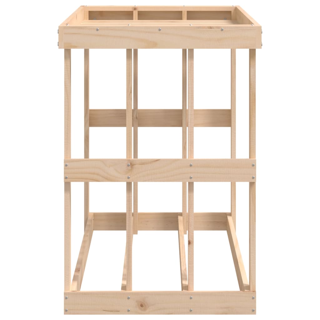 Polttopuuteline ulos 108x52x74 cm täysi mänty - Sisustajankoti.fi