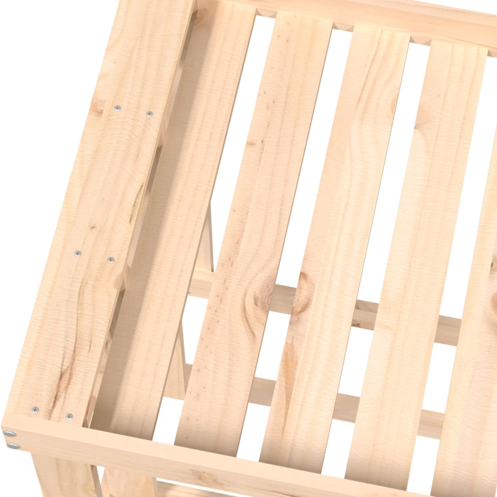 Polttopuuteline ulos 108x52x74 cm täysi mänty - Sisustajankoti.fi