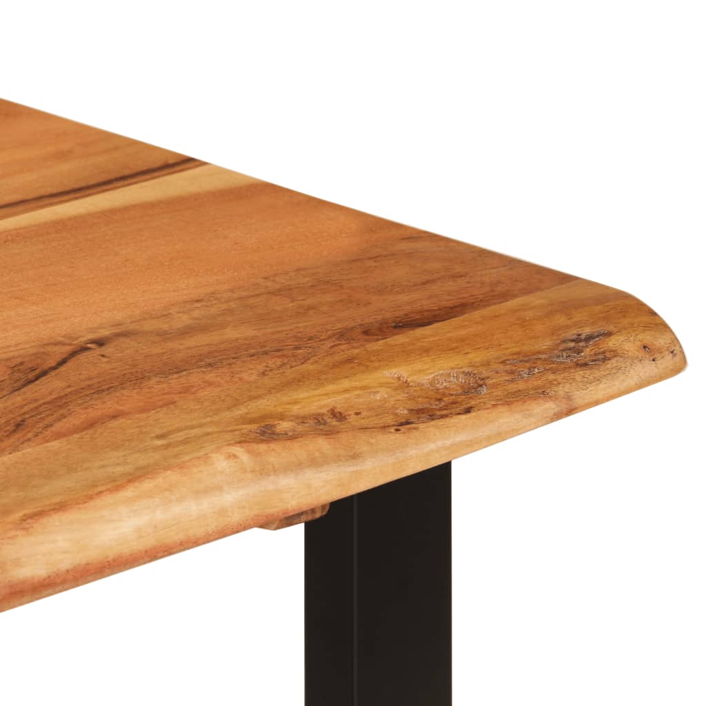 Ruokapöytä 110x50x76 cm täysi akaasiapuu - Sisustajankoti.fi