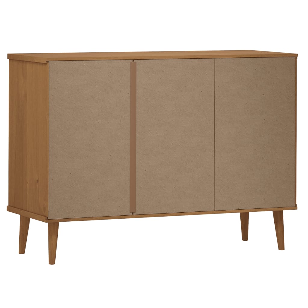 Sivupöytä MOLDE ruskea 113x40x80 cm täysi mänty - Sisustajankoti.fi