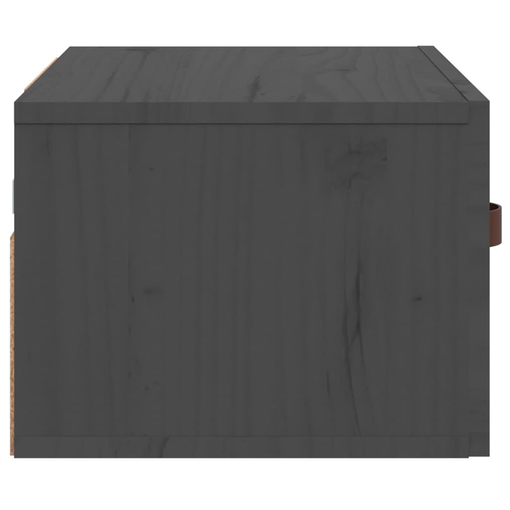 Seinäkiinnitettävä yöpöytä harmaa 40x29,5x22 cm - Sisustajankoti.fi