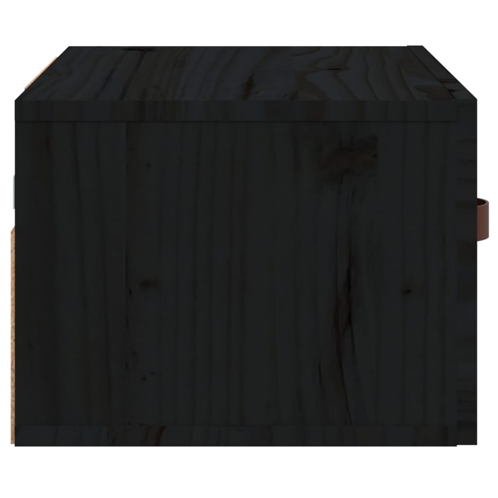 Seinäkiinnitettävä yöpöytä musta 40x29,5x22 cm - Sisustajankoti.fi
