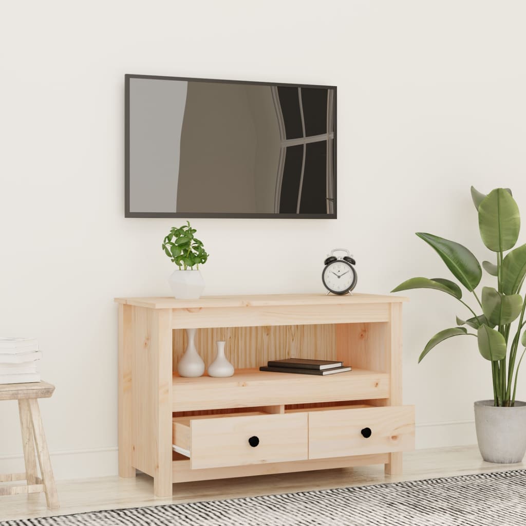 TV-kaappi 79x35x52 cm täysi mänty - Sisustajankoti.fi