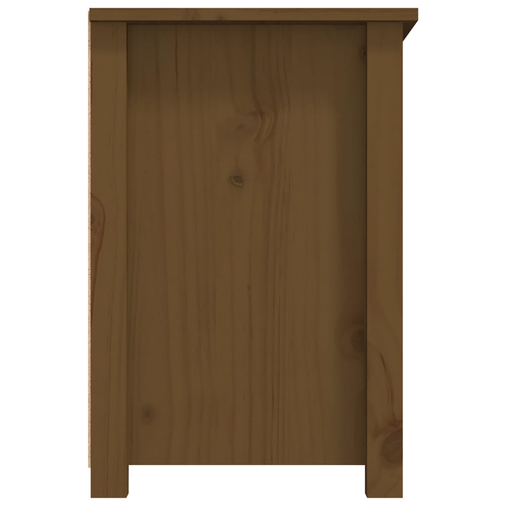 TV-taso hunajanruskea 79x35x52 cm täysi mänty - Sisustajankoti.fi
