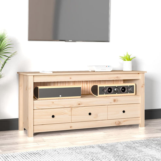 TV-kaappi 114x35x52 cm täysi mänty - Sisustajankoti.fi
