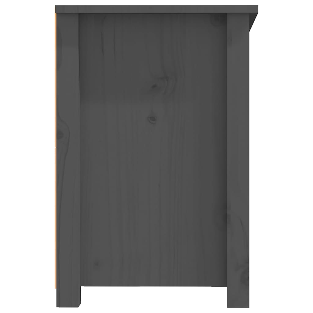 TV-taso harmaa 114x35x52 cm täysi mänty - Sisustajankoti.fi