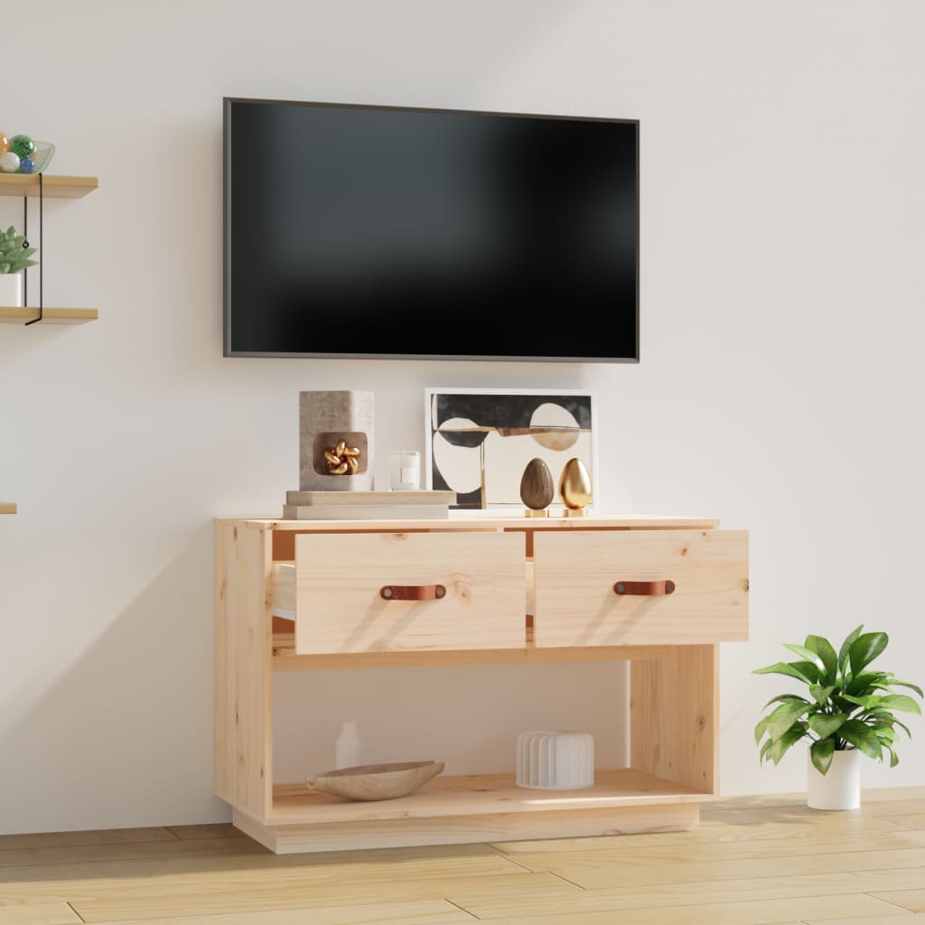 TV-taso 90x40x60 cm täysi mänty - Sisustajankoti.fi