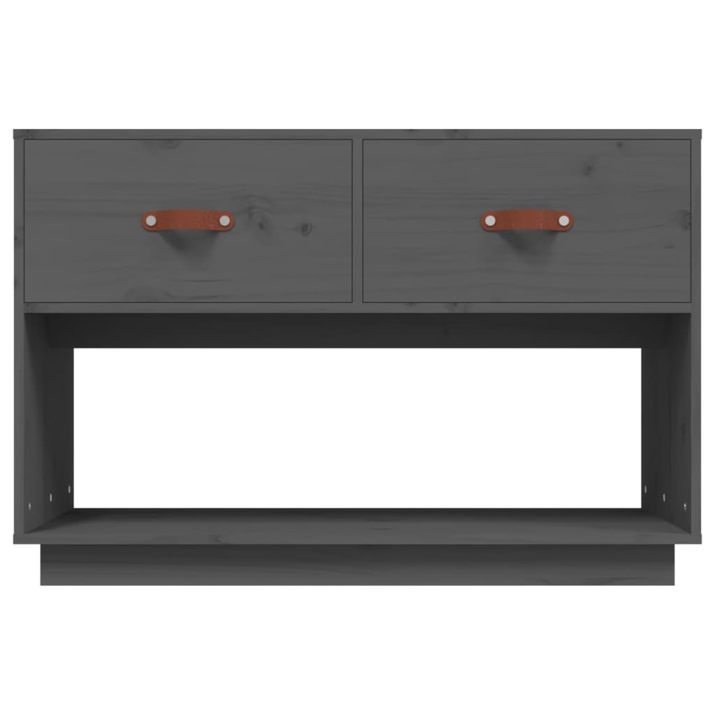 TV-taso harmaa 90x40x60 cm täysi mänty - Sisustajankoti.fi