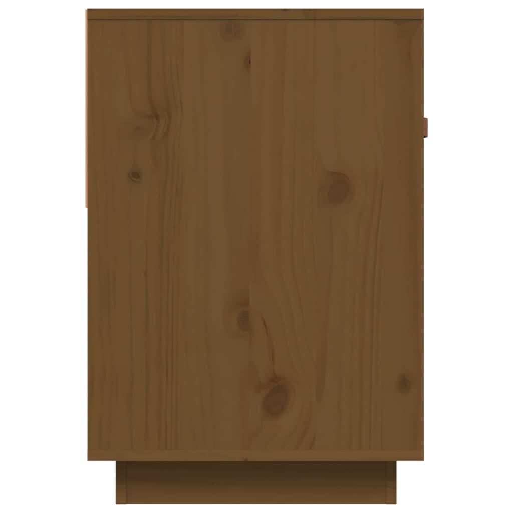 TV-taso hunajanruskea 90x40x60 cm täysi mänty - Sisustajankoti.fi