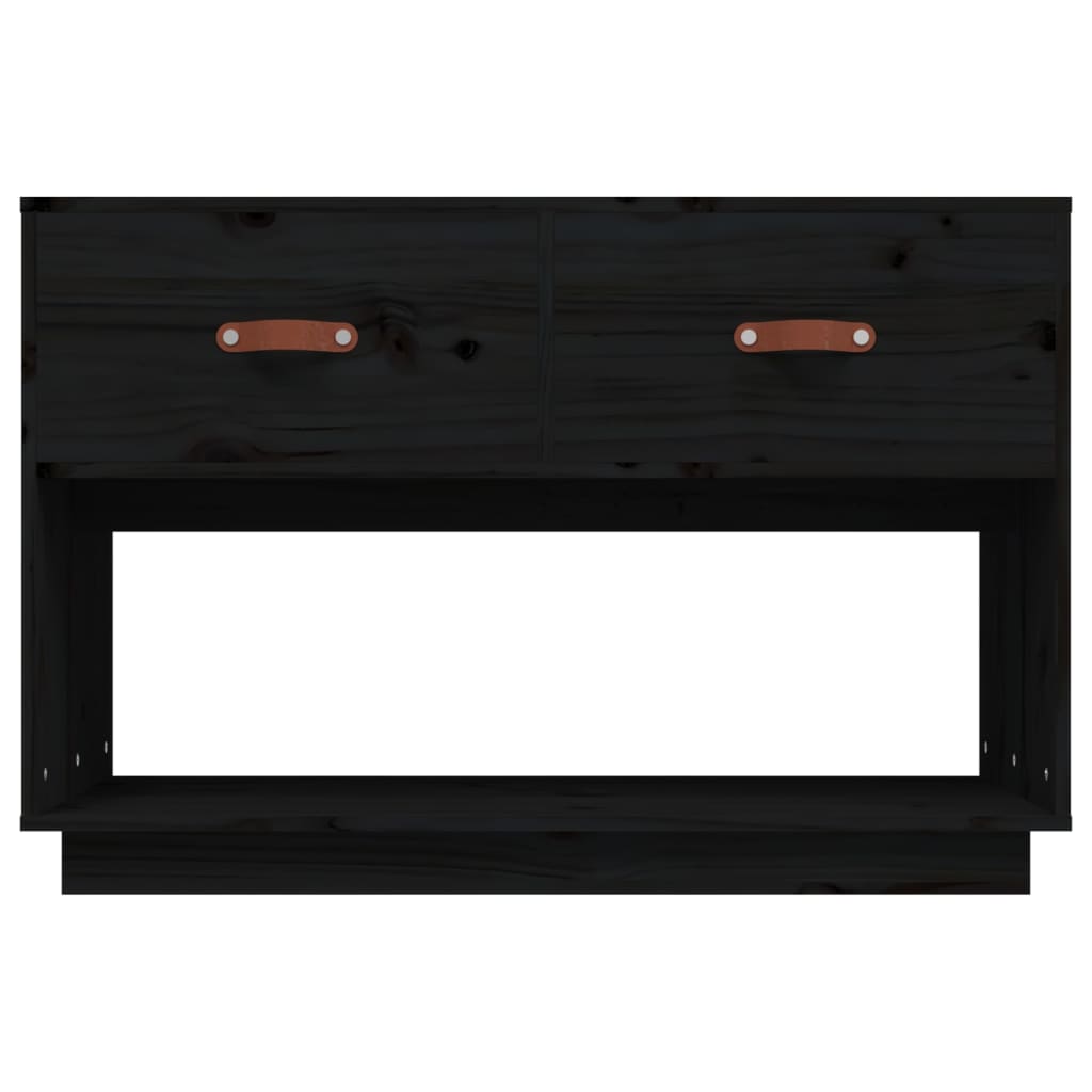 TV-taso musta 90x40x60 cm täysi mänty - Sisustajankoti.fi